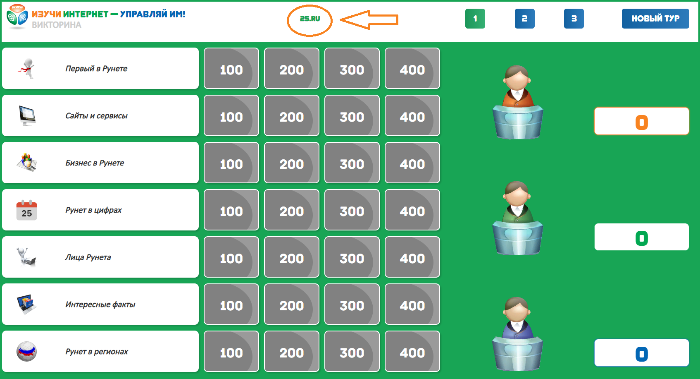 25 лет Рунета в викторине